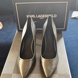 Karl Lagerfeld Women's Silver Heels